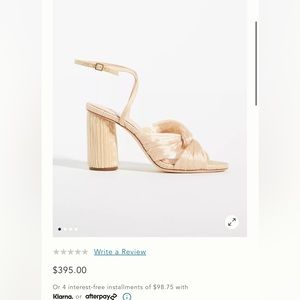 Loeffler Randall Womens Reed Pleated Sandals